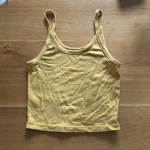 ARQ tank size small mustard yellow